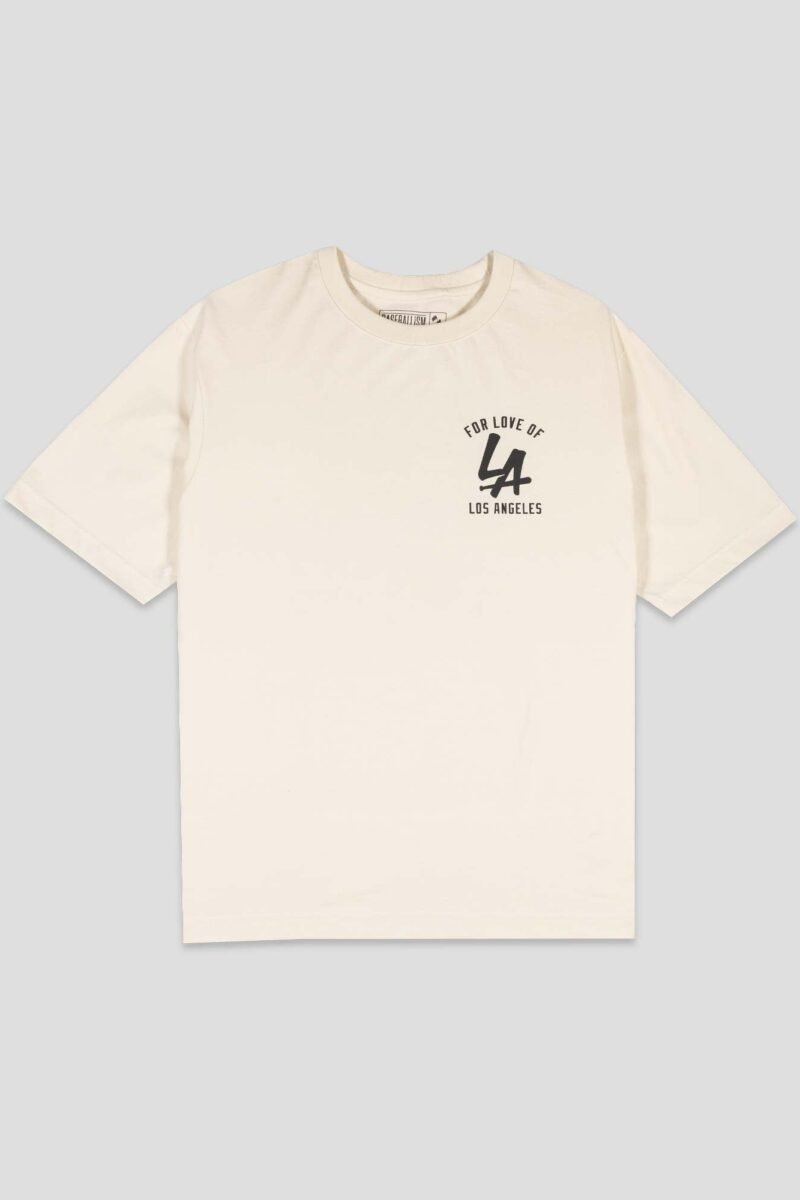LA Bat Pima Cotton T-Shirt (Cream)