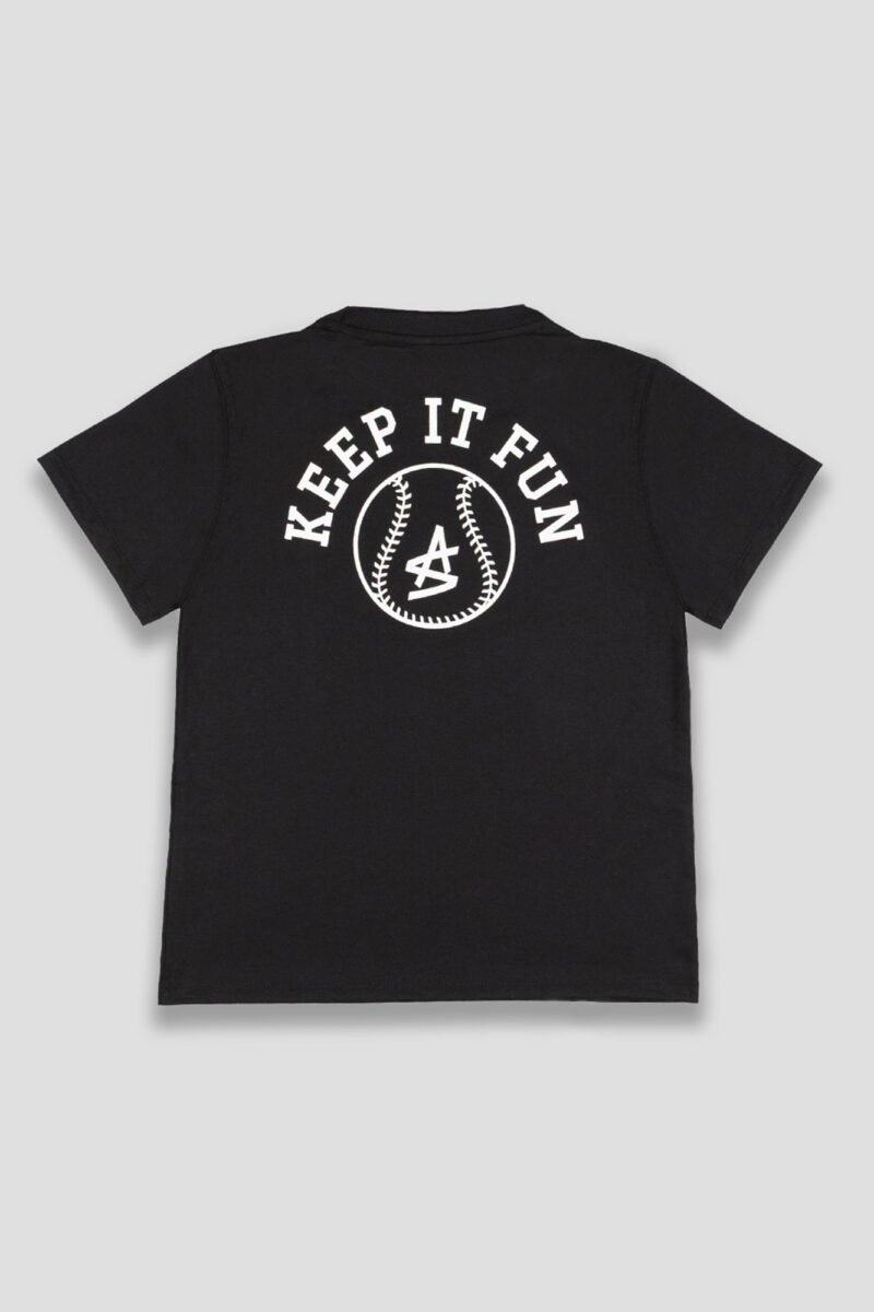 Keep It Fun Block Letter Youth T-Shirt - Baseballism x Austin Schultz