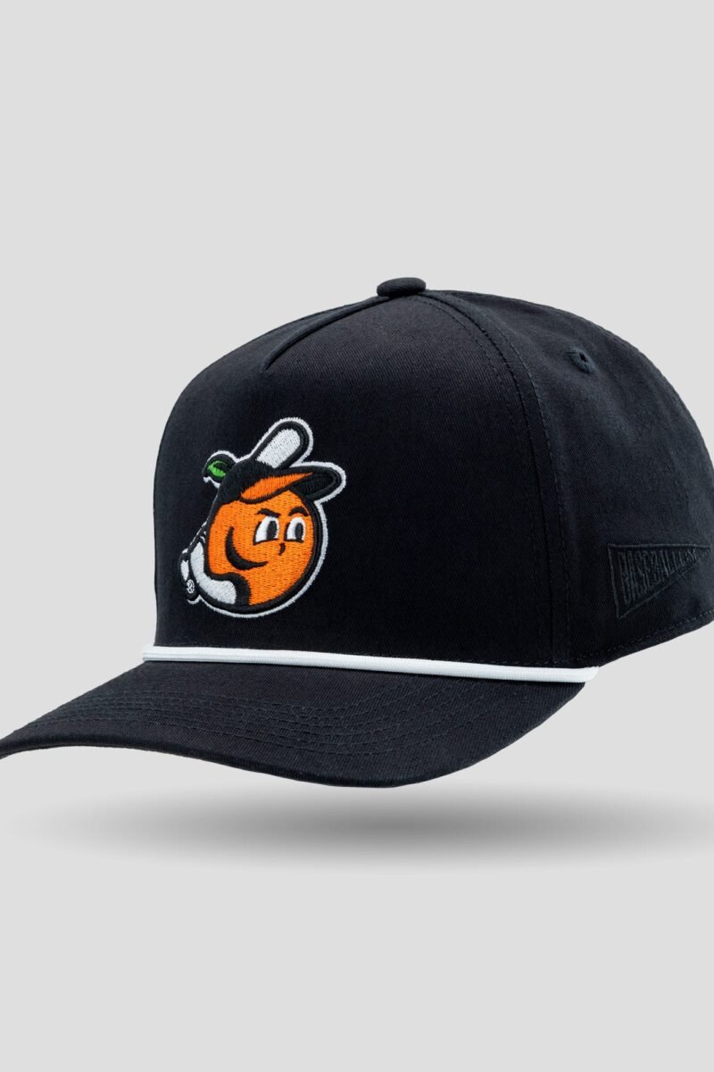 Naranjeros 5 Panel Rope Cap - Black