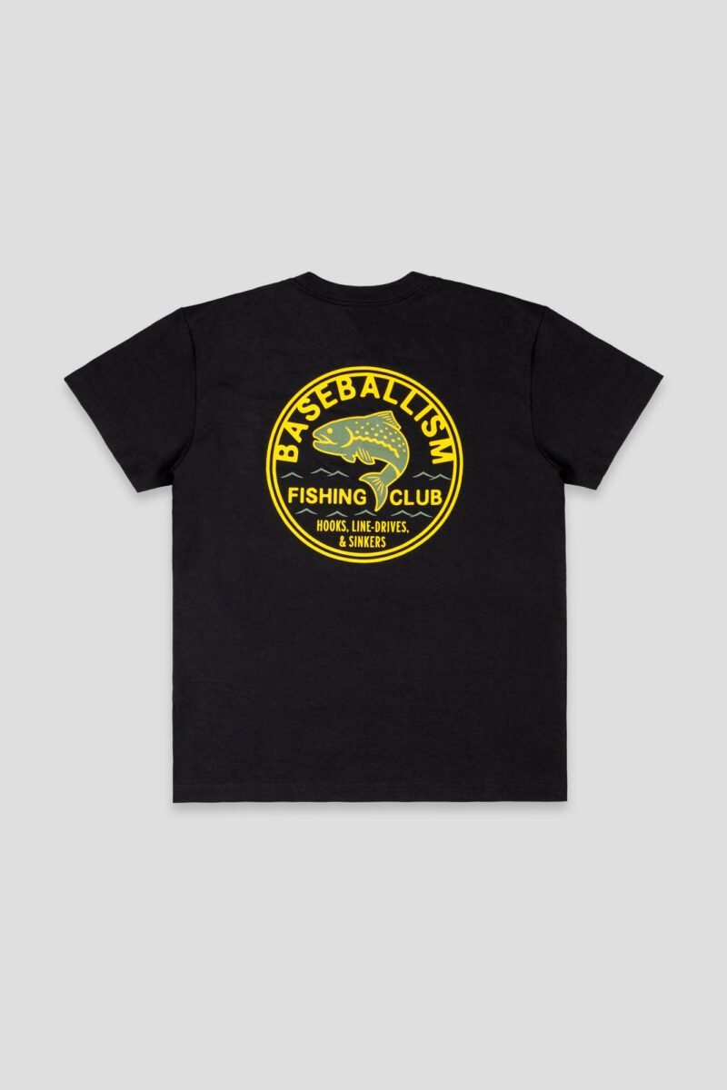 Fishing Club Hooks, Line-Drives and Sinkers T-Shirt (Black) - Youth