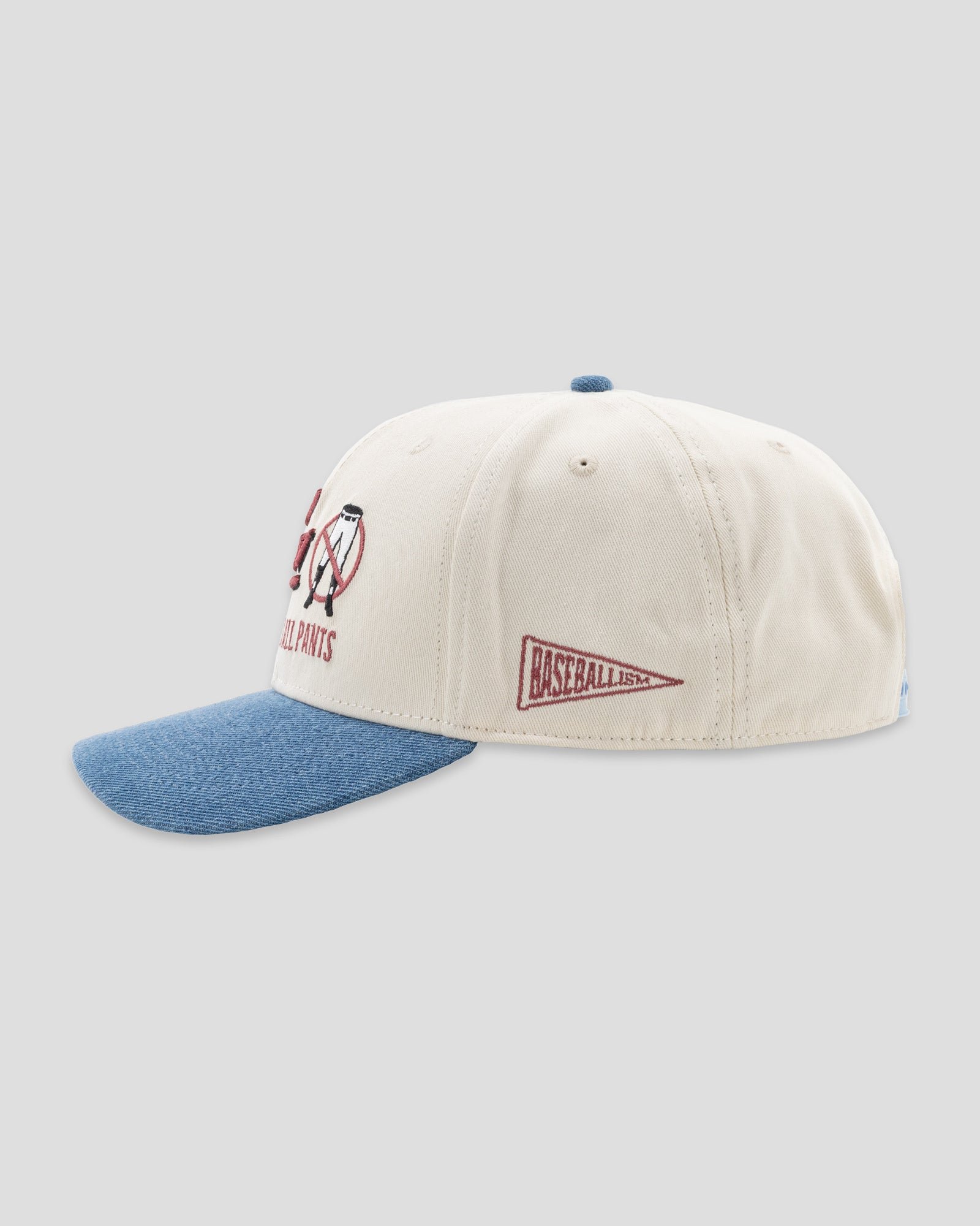 Moms Against White Baseball Pants Denim Fan Cap