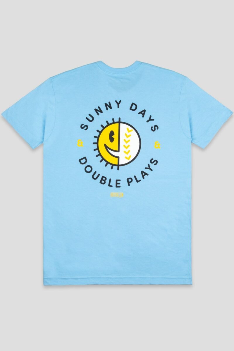 Sunny Days and Double Plays T-Shirt - Blue