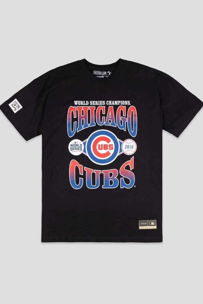 World Series 2016 Vintage Relaxed Fit (Black) - Chicago Cubs