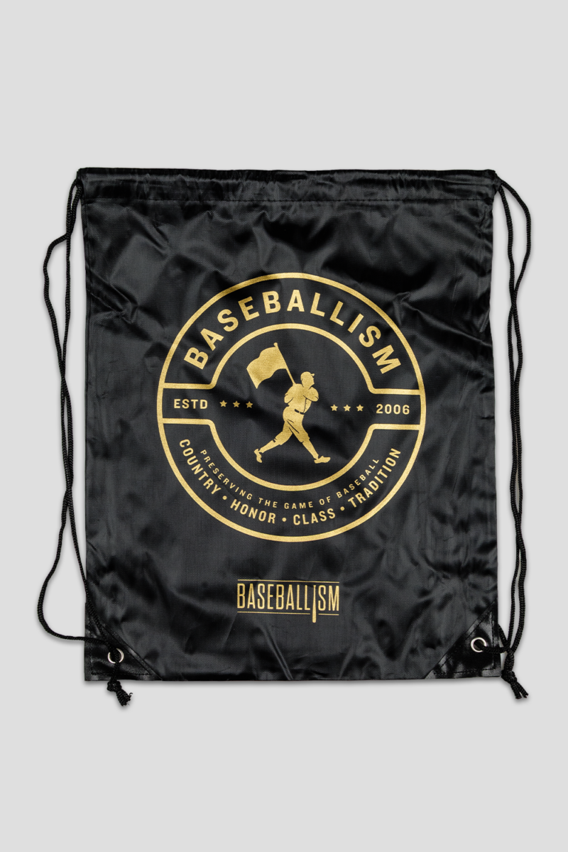 Flag Man Crest Drawstring Bag