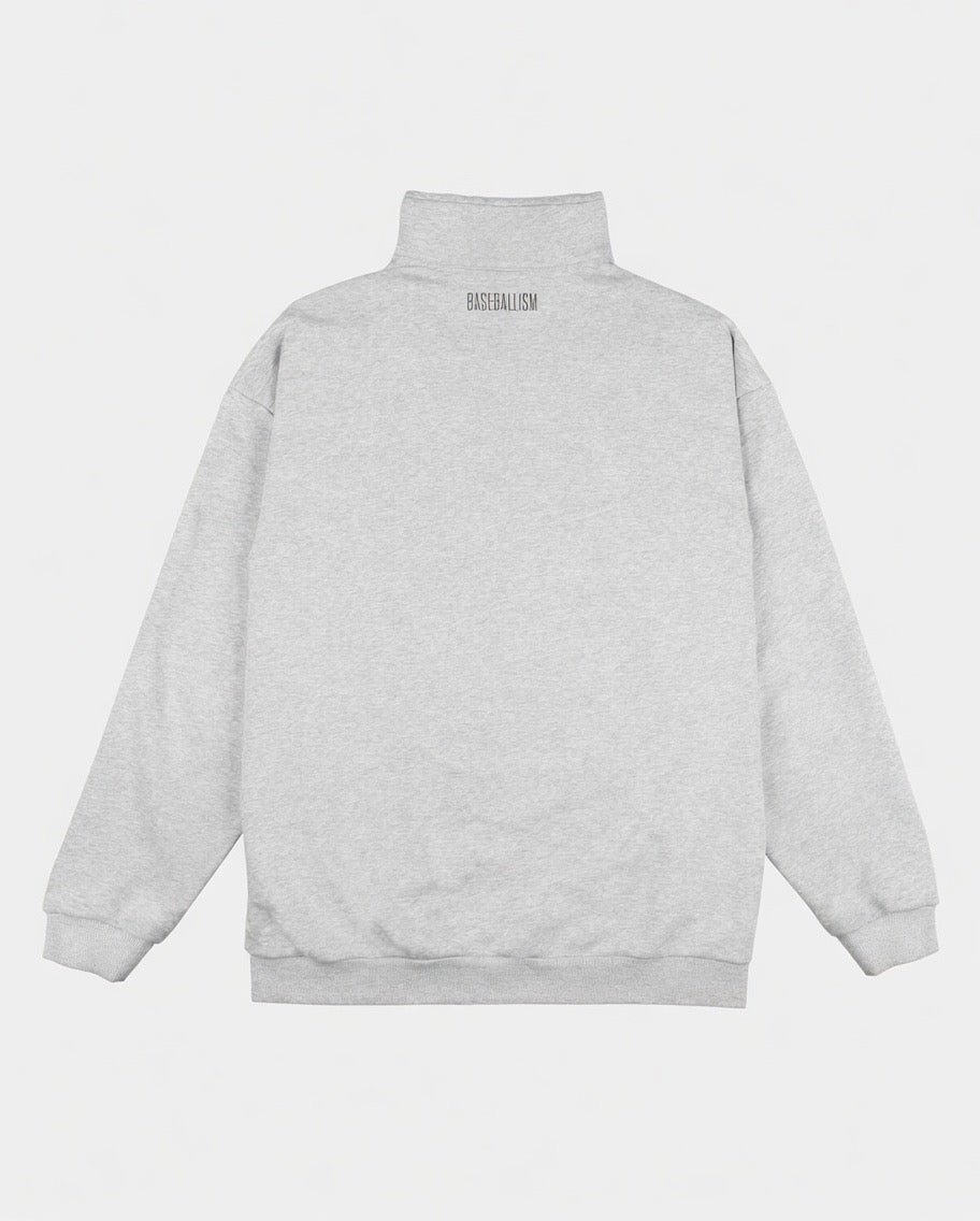 Legacy Flag Man Sponge Fleece Quarter Zip - Athletic Grey