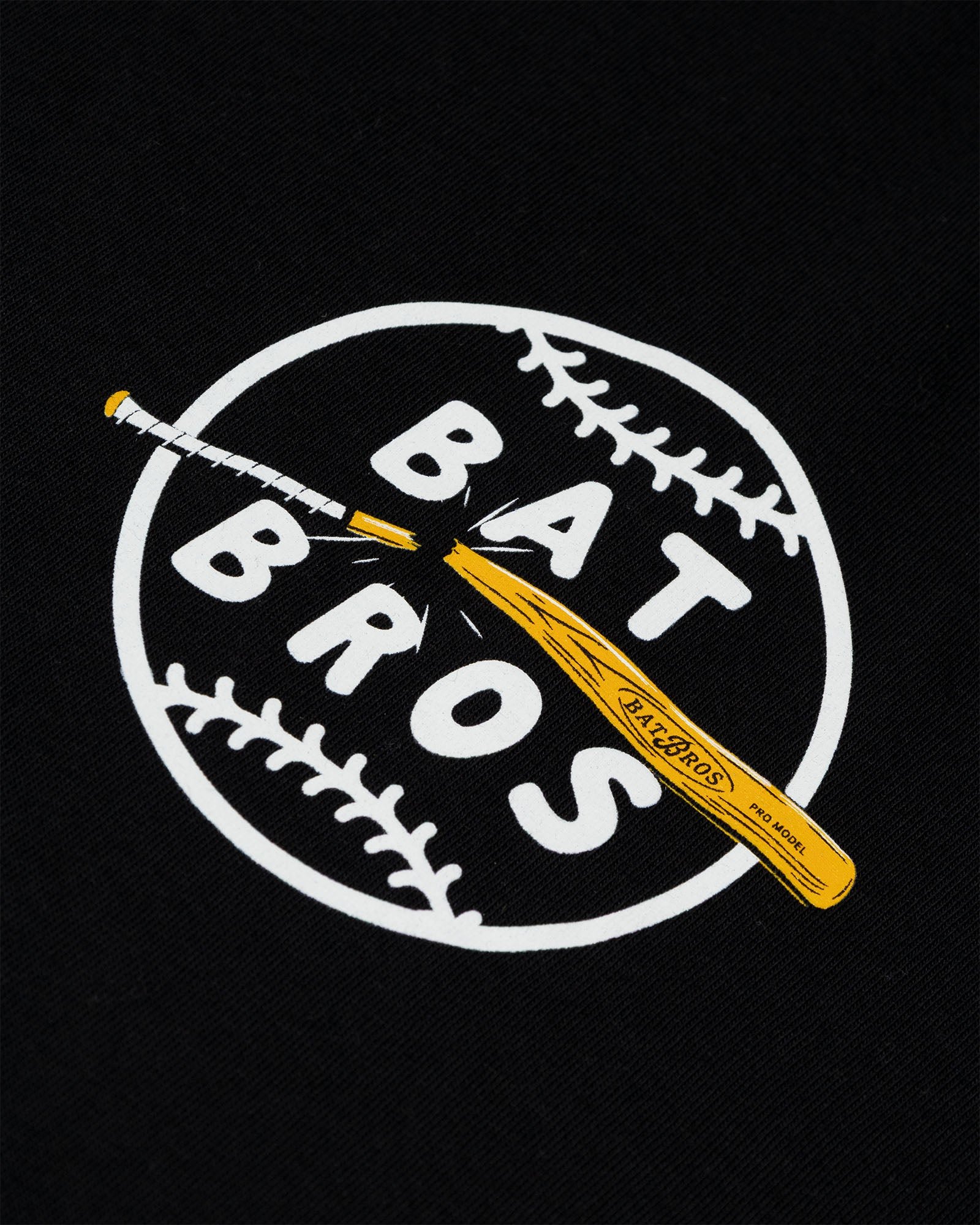 Bat Bros Broken Bat T-Shirt - Black