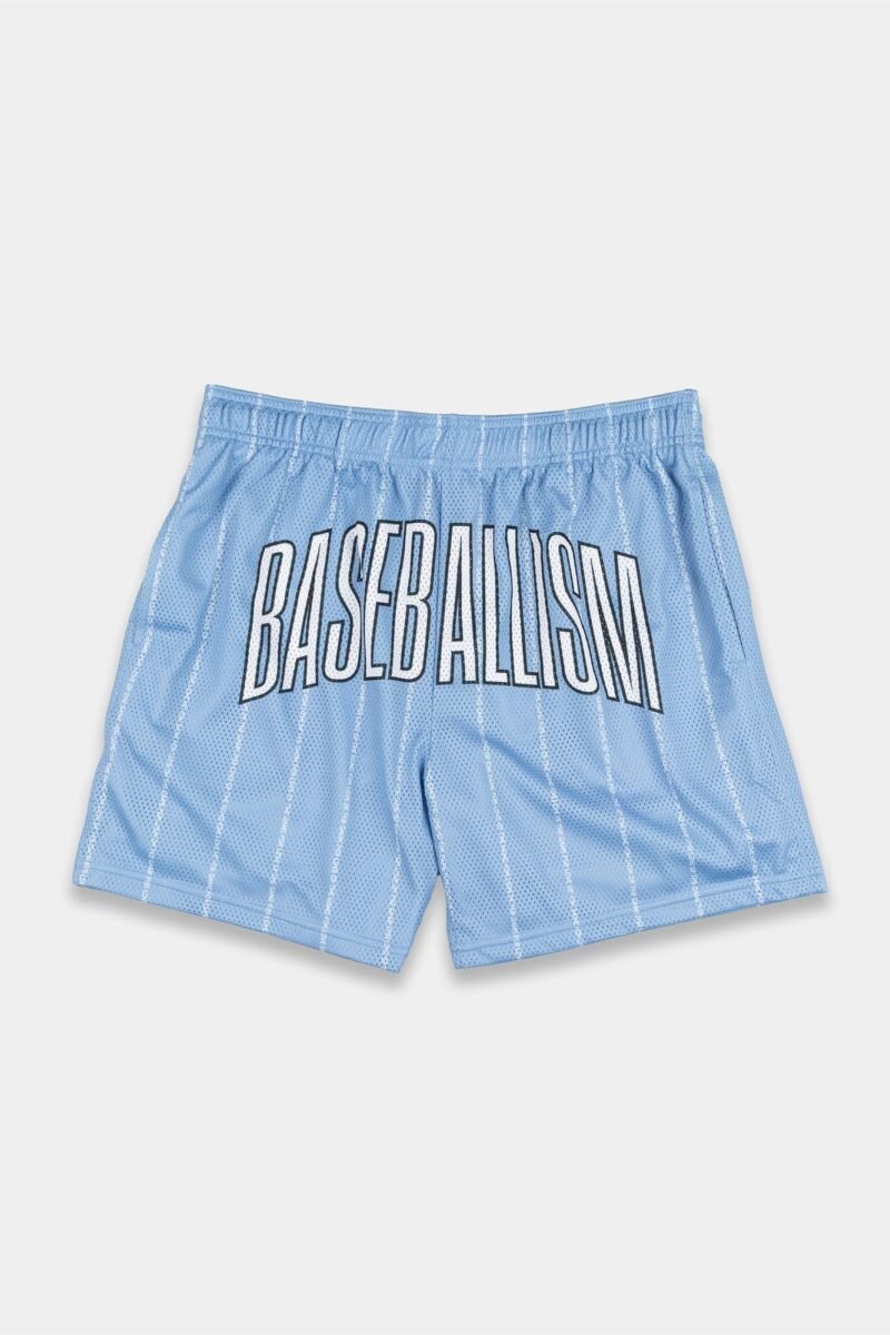 Branded Diamond Pro Shorts - Blue Pinstripe