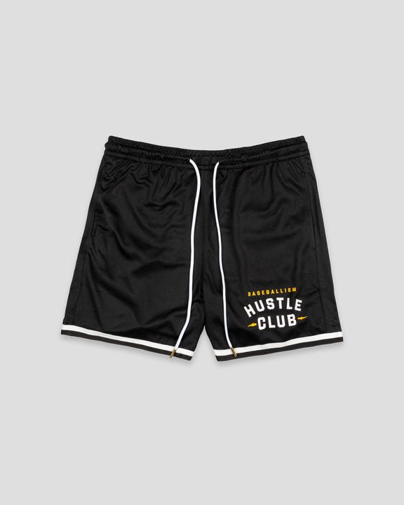 Hustle Club Diamond Air Mesh Shorts (Black) - Youth