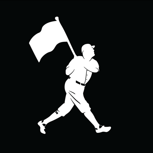Baseballism Flag Man logo